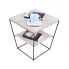 Kwadratowy stolik kawowy w stylu loft dąb sonoma - Celia 4X