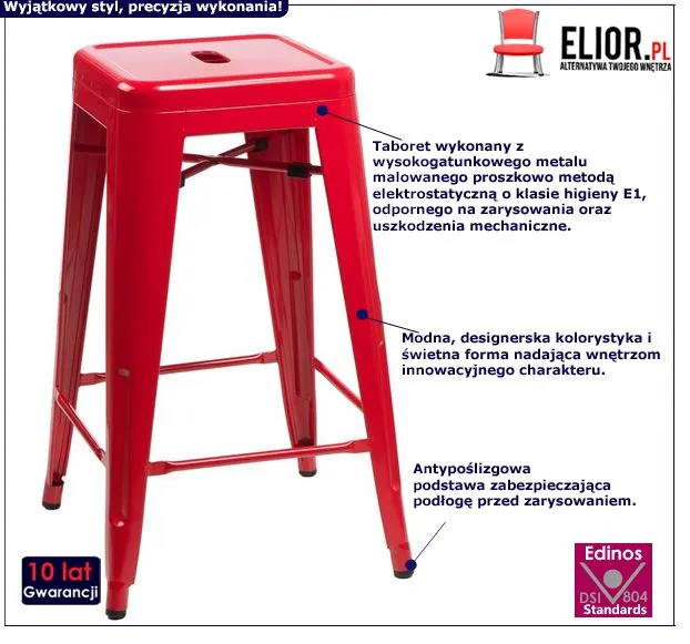 Innowacyjny hoker Asla 2X - czerwony