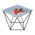 Industrialny stolik kawowy beton + czarny - Mokita 5X