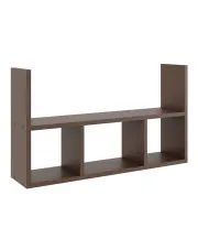 Minimalistyczna półka wisząca w kolorze wenge - Danson w sklepie aosom.live