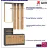 Infografika garderoby do przedpokoju Salma antarcyt dąb artisan