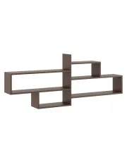 Minimalistyczna półka wisząca w kolorze wenge - Okri w sklepie aosom.live