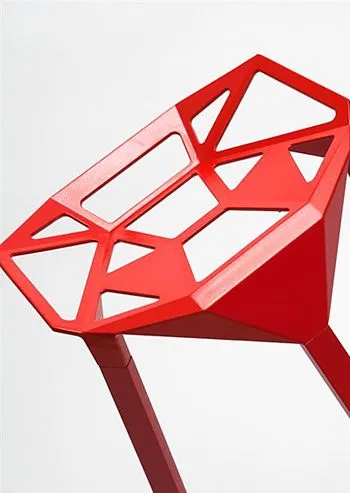 Designerski hoker Voki - czerwony