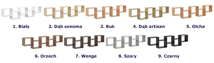 Półka wisząca w stylu skandynawskim Azerto