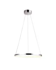 Chromowana lampa wisząca okrąg 30 cm - V081-Interis w sklepie aosom.live