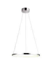 Chromowana lampa wisząca okrąg 40 cm LED - V083-Interis w sklepie aosom.live