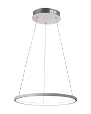 Biała lampa wisząca ring zawieszony na linkach - V081-Interis w sklepie aosom.live