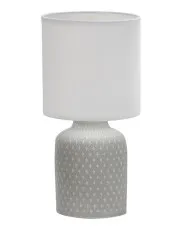 Szara lampa stołowa z ceramiczną podstawą - V085-VELVET w sklepie aosom.live