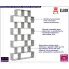 Popielaty regał w stylu skandynawskim Umis