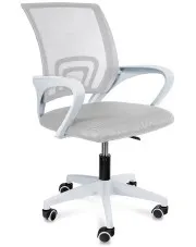 Szare wygodne ergonomiczne krzesło obrotowe do biurka - Hagar 3X w sklepie aosom.live