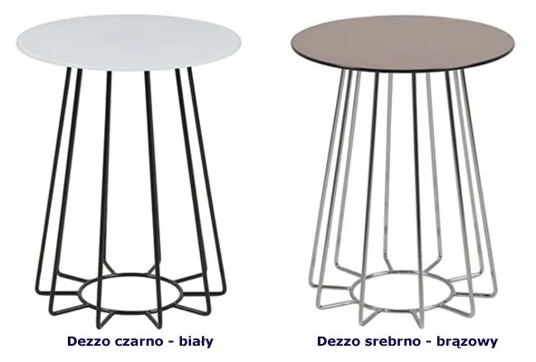 Designerskie stoliki szklane Ognos - okrągłe