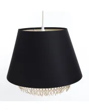 Czarna lampa wisząca boho nad stół - A345-Thibi w sklepie aosom.live