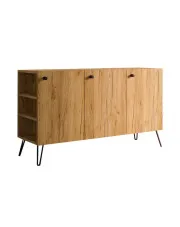 Nowoczesna komoda lewostronna w stylu loft dąb craft - Zorina 7X w sklepie aosom.live