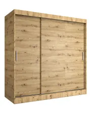 Szafa przesuwna 200 cm dąb artisan - Erco 6X w sklepie aosom.live