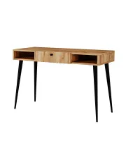 Minimalistyczne biurko z nóżkami typu skandi dąb craft - Esto 3X w sklepie aosom.live