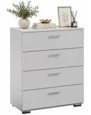 Biała minimalistyczna komoda 80 cm - Hreida w sklepie aosom.live