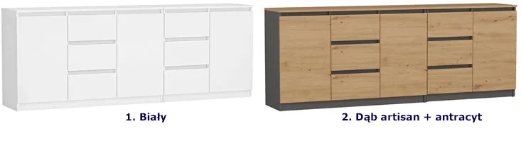 Duża komoda 200 cm na ubrania Mombi