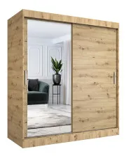 Szafa przesuwna dąb artisan 180 cm - Seko 5X w sklepie aosom.live