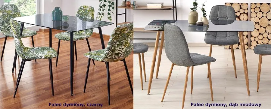 Designerski stół szklany Milta - do salonu