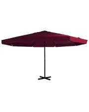 Bordowy parasol ogrodowy z podstawą - Diola w sklepie aosom.live
