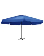 Lazurowy parasol ogrodowy z podstawą - Diola w sklepie aosom.live