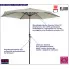 Beżowy parasol ogrodowy Apix