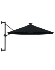 Czarny okrągły parasol wiszący - Waren w sklepie aosom.live