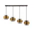Poczwórna czarna metalowa lampa wisząca V100-Benoti