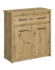 Dwudrzwiowa komoda z szufladą dąb artisan - Toreso 4X w sklepie aosom.live