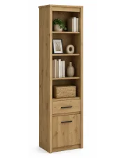 Wysoki półotwarty regał dąb artisan - Toreso 10X w sklepie aosom.live