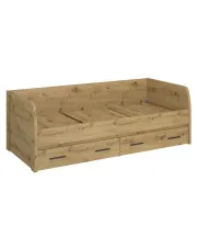 Młodzieżowe łóżko z szufladami 90x200 dąb artisan - Toreso 28X w sklepie aosom.live