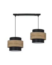 Lampa wisząca z dwoma abażurami na listwie - V107-Iwex w sklepie aosom.live
