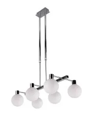Nowoczesna lampa wisząca chrom z sześcioma kloszami - V112-Marvis w sklepie aosom.live