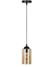 Pojedyncza lampa wisząca z brązowym kloszem - V141-Luxurion w sklepie aosom.live