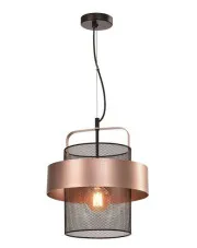 Industrialna lampa wisząca z siateczkowym kloszem - V147-Nostra w sklepie aosom.live