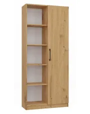 Wysoki regał z półkami dąb artisan - Nodino w sklepie aosom.live