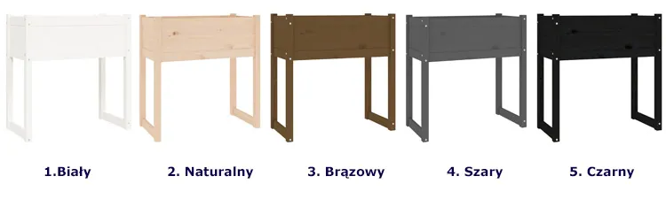 Kolory donicy ogrodowej Asto