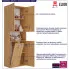 infografika szafki łazienkowej z koszem na pranie artisan Malmo 2X