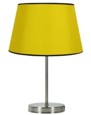 Żółta lampa stołowa z abażurem z tkaniny - V166-Izydo w sklepie aosom.live