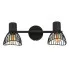 Czarna podwójna lampa sufitowa w stylu loft - V170-Merpix