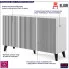 Komoda 150cm bialo czarna czarne nogi Livorno 6X