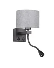 Czarna lampka nocna - K239-Fono w sklepie aosom.live