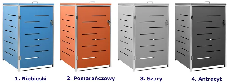 Kolory osłony na śmietnik ogrodowy Dylax