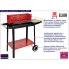 Czerwono czarny grill ogrodowy Midor