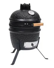 Czarny ceramiczny grill z funkcją wędzenia - Foxie w sklepie aosom.live