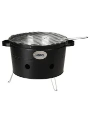 Czarny okrągły grill ze stali - Zilmis w sklepie aosom.live