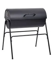 Stalowy grill beczkowy na nóżkach - Woxi w sklepie aosom.live