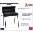 Czarny stalowy grill Irjas