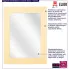 Infografika prostokątne drewniane lustro kolor naturalny Vremio