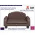 Brązowa dziecięca sofa z ekoskóry1 Hreida 3X